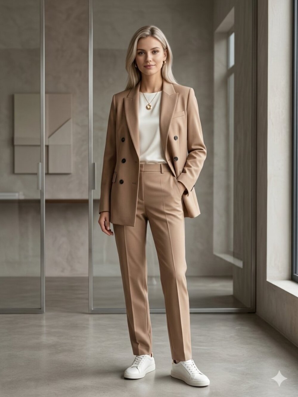H&M beige blazer – US 4 (oversized fit)